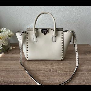 Valentino rockstud tote leather bag
